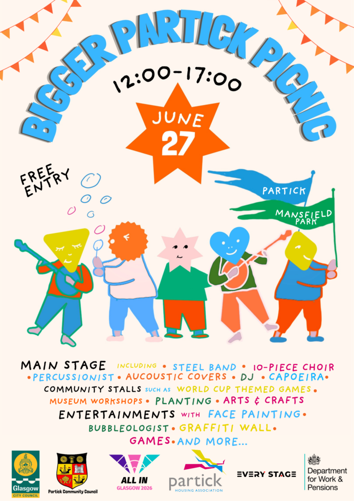 The current image has no alternative text. The file name is: The-Bigger-Partick-Picnic-2026-Poster-e1780411873357.png